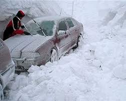 Снег на дорогах Киева